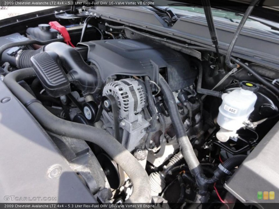 5.3 Liter Flex-Fuel OHV 16-Valve Vortec V8 Engine for the 2009 Chevrolet Avalanche #47553086