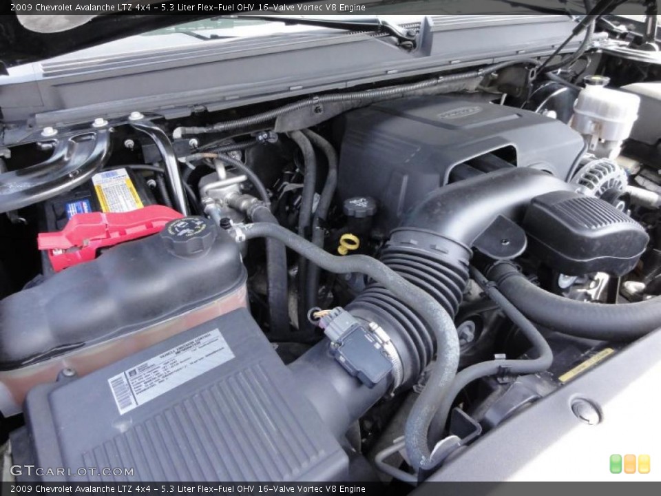 5.3 Liter Flex-Fuel OHV 16-Valve Vortec V8 Engine for the 2009 Chevrolet Avalanche #47553110
