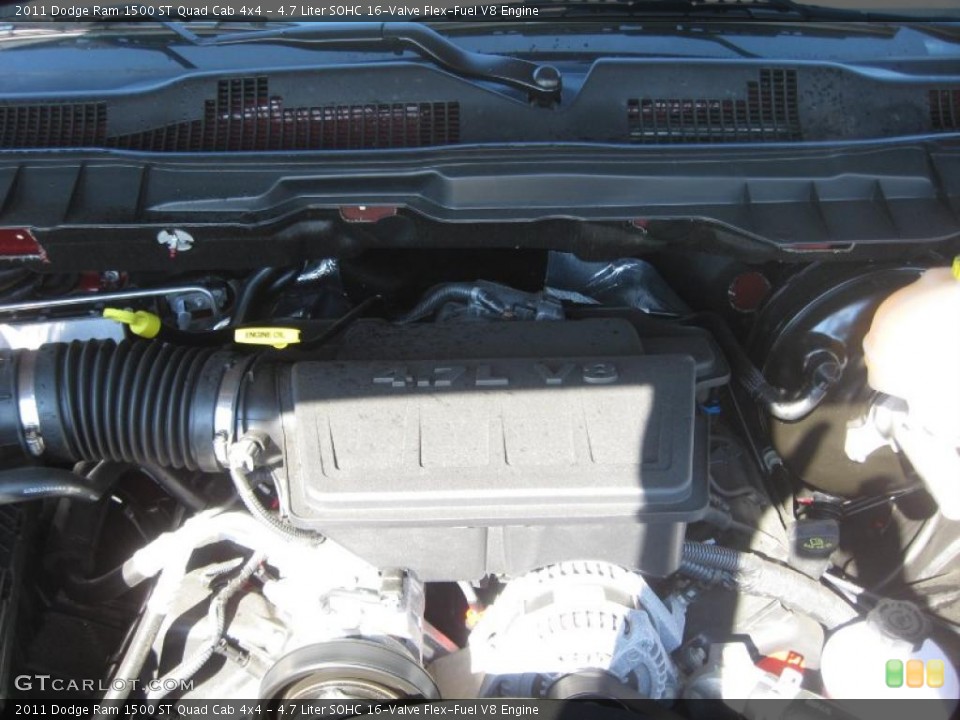 4.7 Liter SOHC 16-Valve Flex-Fuel V8 Engine for the 2011 Dodge Ram 1500 #47622521