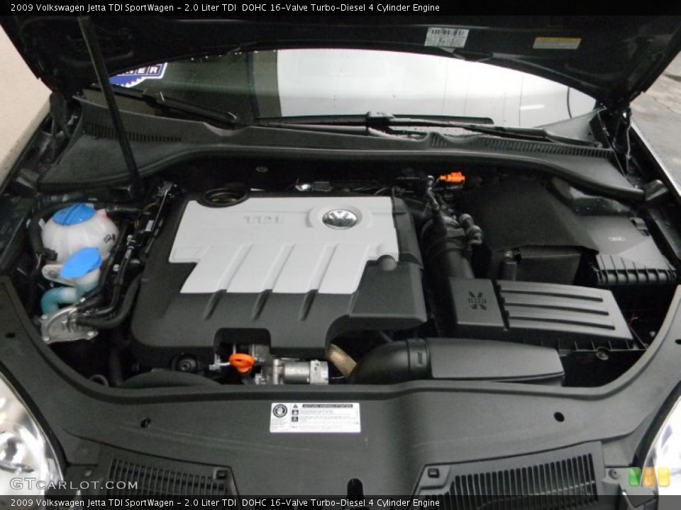 2.0 Liter TDI  DOHC 16-Valve Turbo-Diesel 4 Cylinder Engine for the 2009 Volkswagen Jetta #47638918