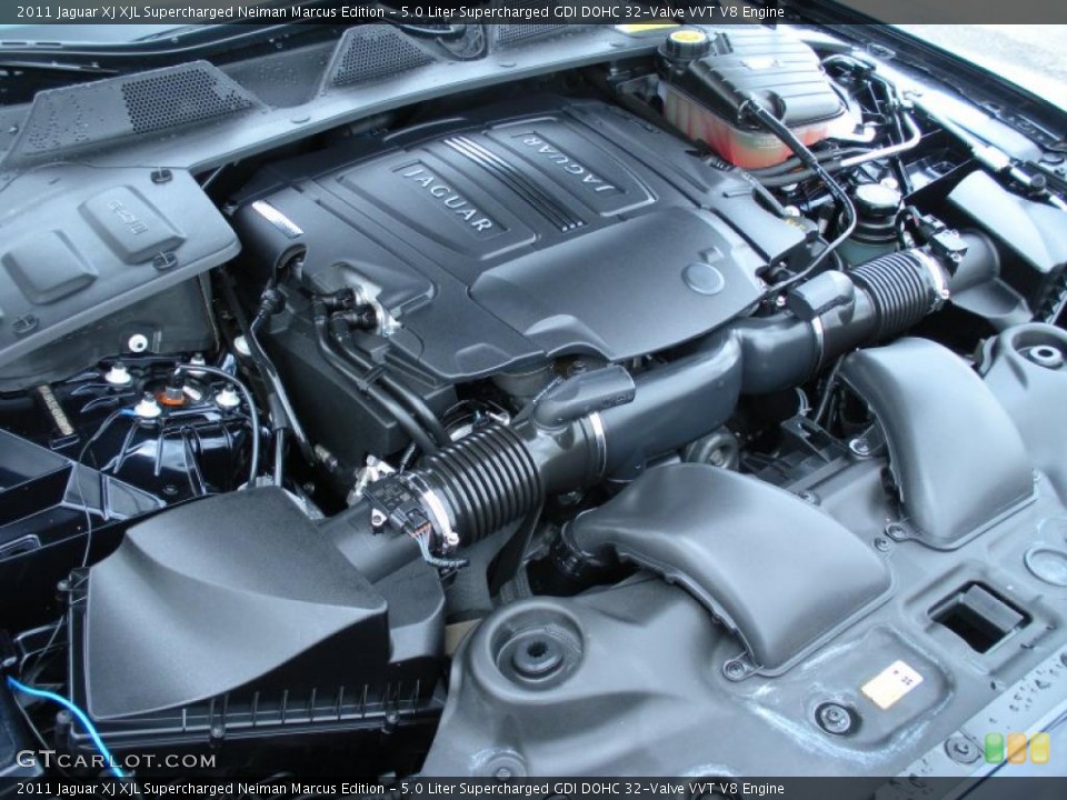 5.0 Liter Supercharged GDI DOHC 32-Valve VVT V8 Engine for the 2011 Jaguar XJ #47645590