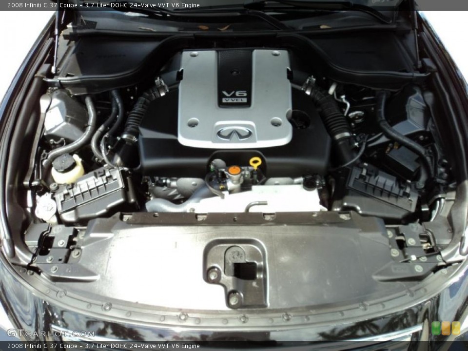 3.7 Liter DOHC 24-Valve VVT V6 2008 Infiniti G Engine