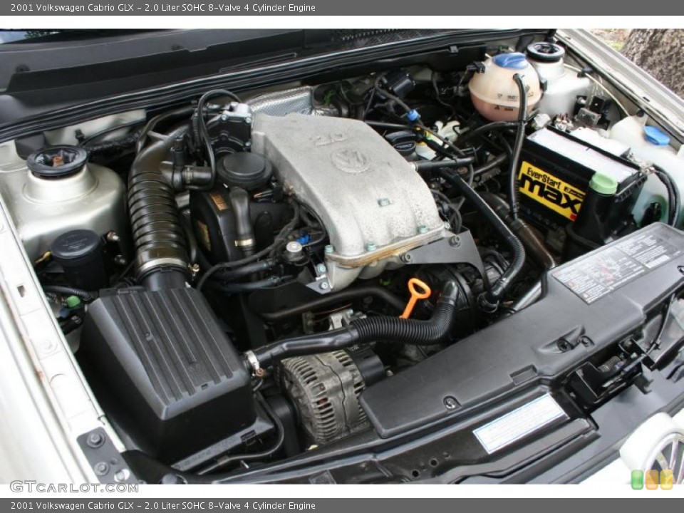 2.0 Liter SOHC 8-Valve 4 Cylinder Engine for the 2001 Volkswagen Cabrio #47646142