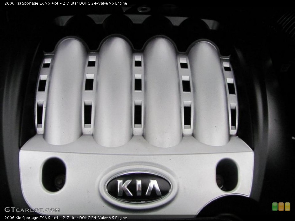 2.7 Liter DOHC 24-Valve V6 2006 Kia Sportage Engine