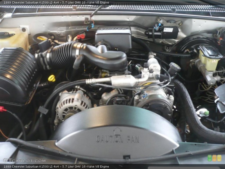 5.7 Liter OHV 16-Valve V8 Engine for the 1999 Chevrolet Suburban #47652451