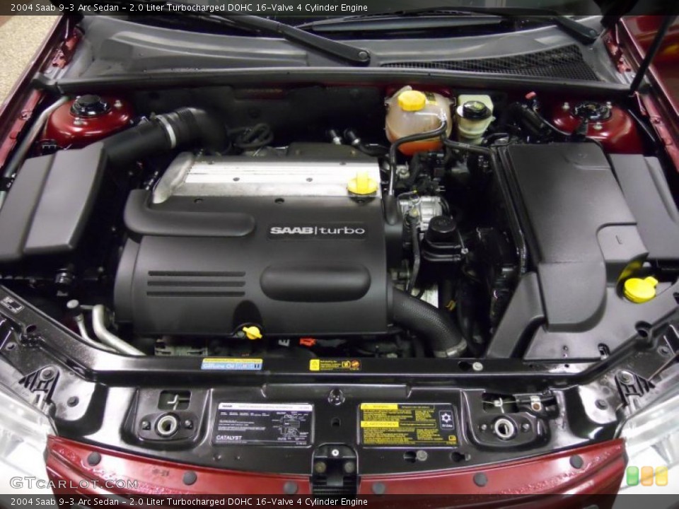 2.0 Liter Turbocharged DOHC 16-Valve 4 Cylinder Engine for the 2004 Saab 9-3 #47653129