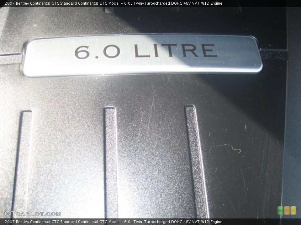 6.0L Twin-Turbocharged DOHC 48V VVT W12 Engine for the 2007 Bentley Continental GTC #47654967