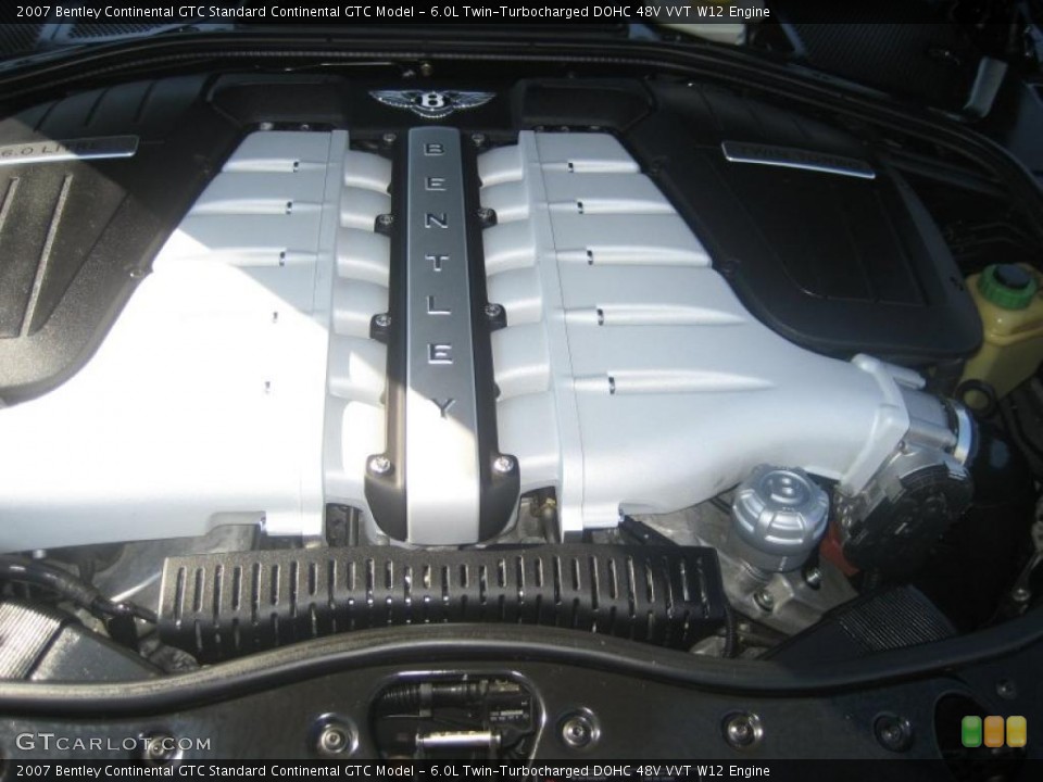 6.0L Twin-Turbocharged DOHC 48V VVT W12 Engine for the 2007 Bentley Continental GTC #47654980