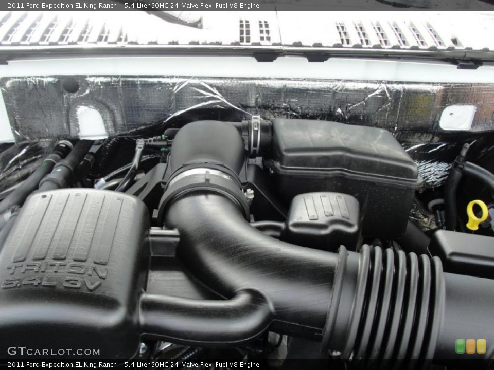 5.4 Liter SOHC 24-Valve Flex-Fuel V8 2011 Ford Expedition Engine