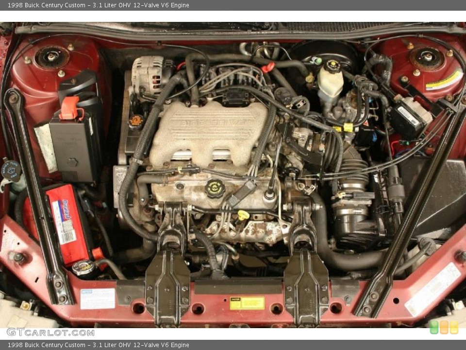 3.1 Liter OHV 12-Valve V6 Engine for the 1998 Buick Century #47672149