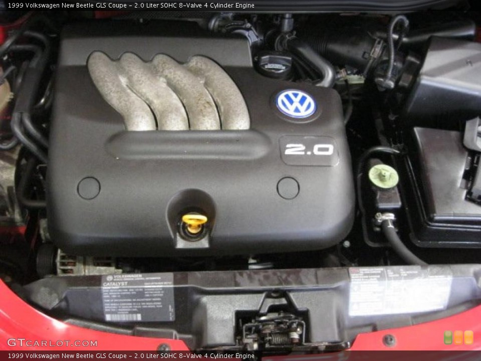 2.0 Liter SOHC 8-Valve 4 Cylinder Engine for the 1999 Volkswagen New Beetle #47676316
