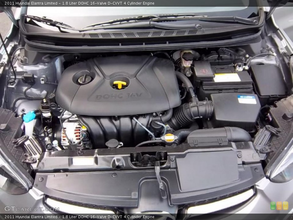 1.8 Liter DOHC 16-Valve D-CVVT 4 Cylinder Engine for the 2011 Hyundai Elantra #47690658