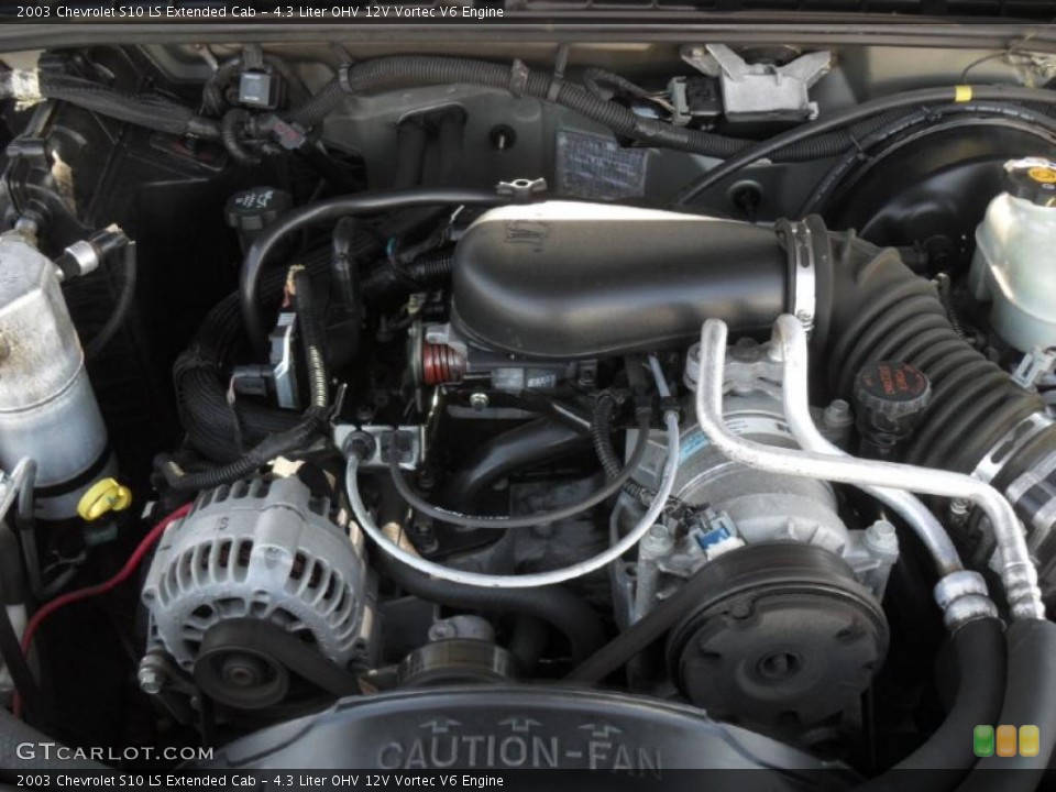 4.3 Liter OHV 12V Vortec V6 Engine for the 2003 Chevrolet S10 #47713194