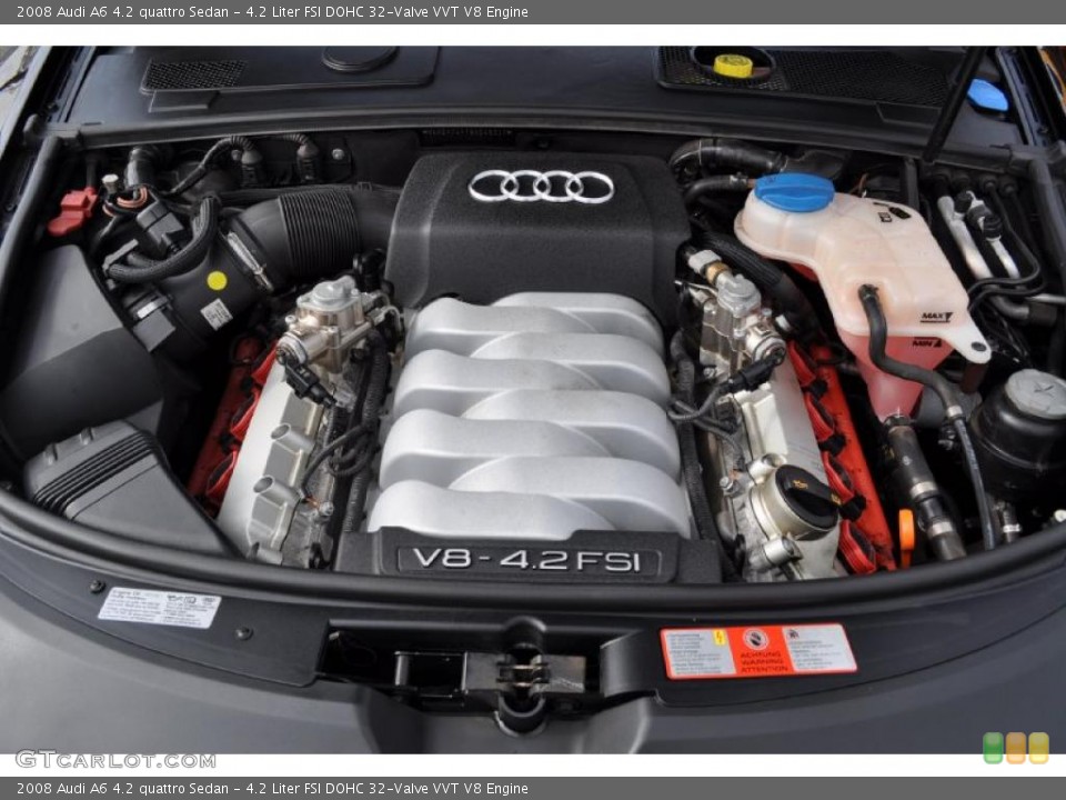 4.2 Liter FSI DOHC 32-Valve VVT V8 2008 Audi A6 Engine