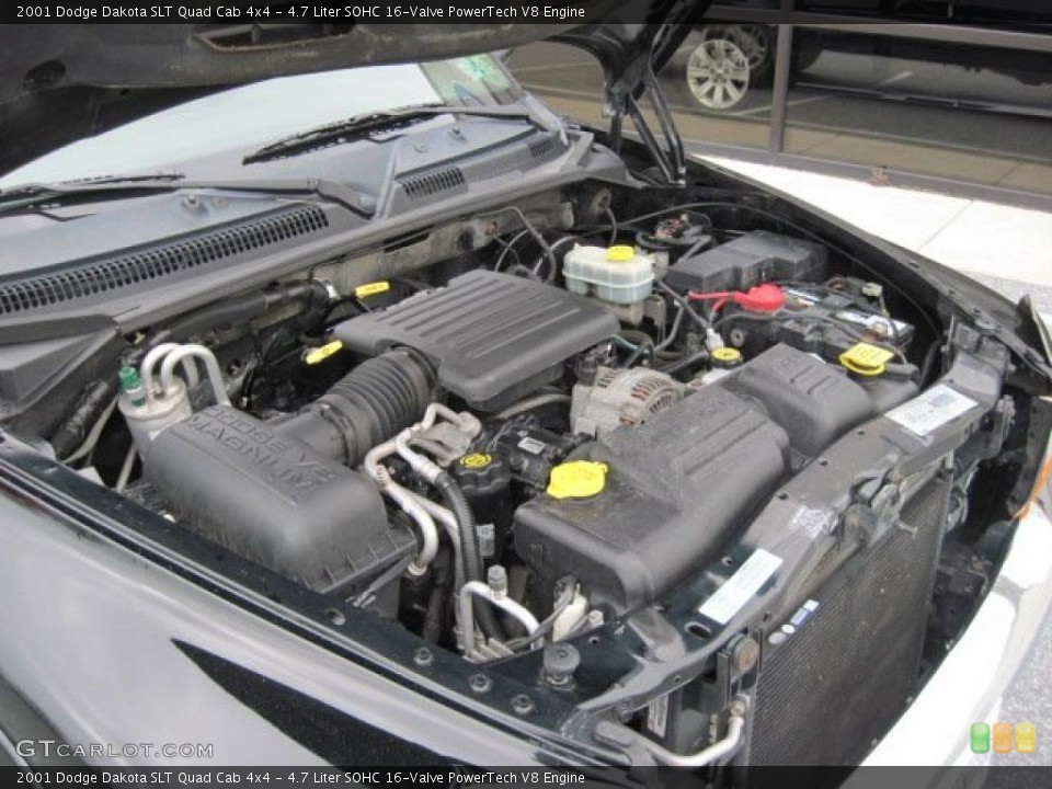 4.7 Liter SOHC 16-Valve PowerTech V8 Engine for the 2001 Dodge Dakota #47755166