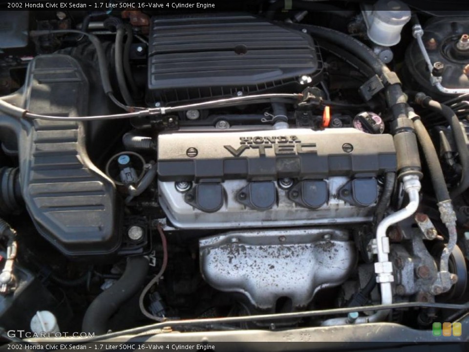 1.7 Liter SOHC 16-Valve 4 Cylinder Engine for the 2002 Honda Civic #47758026
