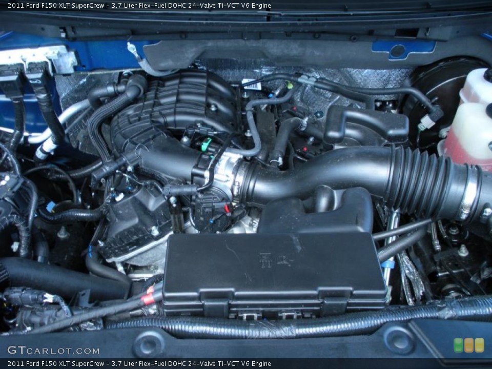 3.7 Liter Flex-Fuel DOHC 24-Valve Ti-VCT V6 Engine for the 2011 Ford F150 #47774793