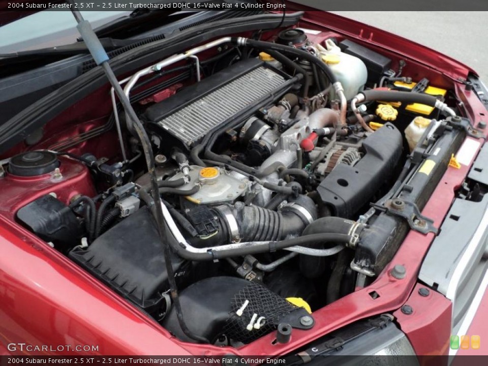 2.5 Liter Turbocharged DOHC 16-Valve Flat 4 Cylinder Engine for the 2004 Subaru Forester #47775438