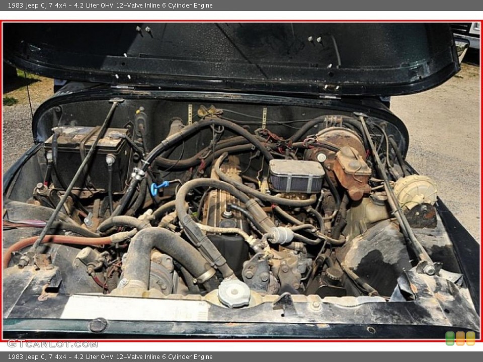 4.2 Liter OHV 12-Valve Inline 6 Cylinder Engine for the 1983 Jeep CJ #47781054