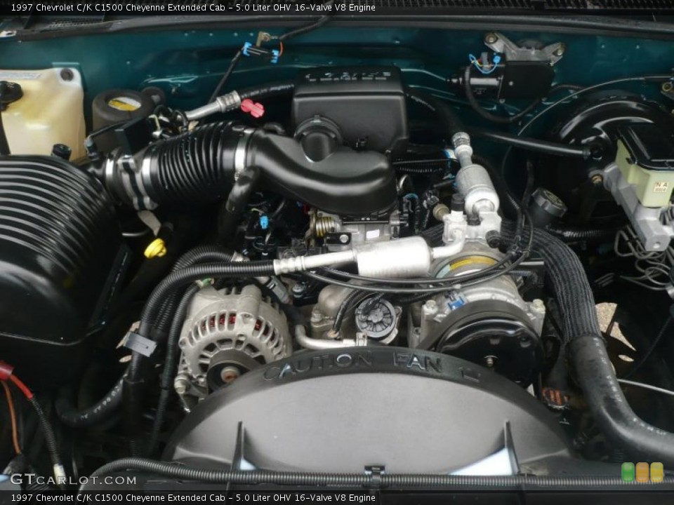 5.0 Liter OHV 16-Valve V8 1997 Chevrolet C/K Engine