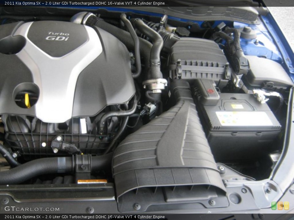 2.0 Liter GDi Turbocharged DOHC 16-Valve VVT 4 Cylinder Engine for the 2011 Kia Optima #47803064