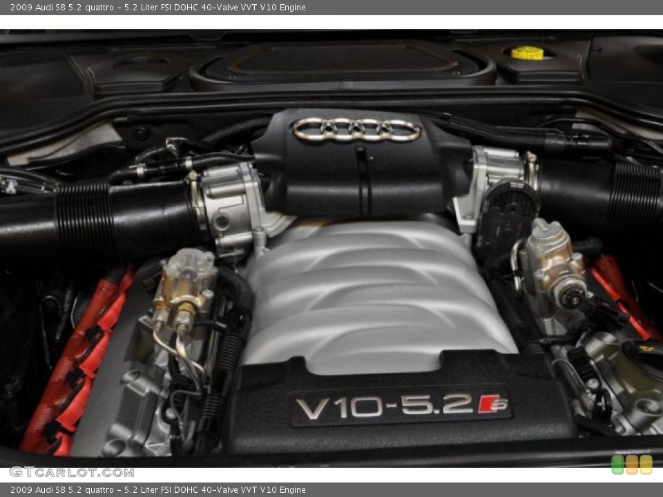 5.2 Liter FSI DOHC 40-Valve VVT V10 Engine for the 2009 Audi S8 #47820928