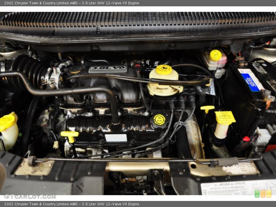 3.8 Liter OHV 12-Valve V6 Engine for the 2002 Chrysler Town & Country #47827877