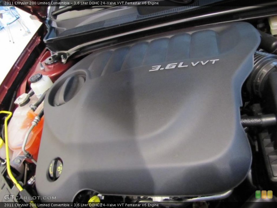 3.6 Liter DOHC 24-Valve VVT Pentastar V6 Engine for the 2011 Chrysler 200 #47836280