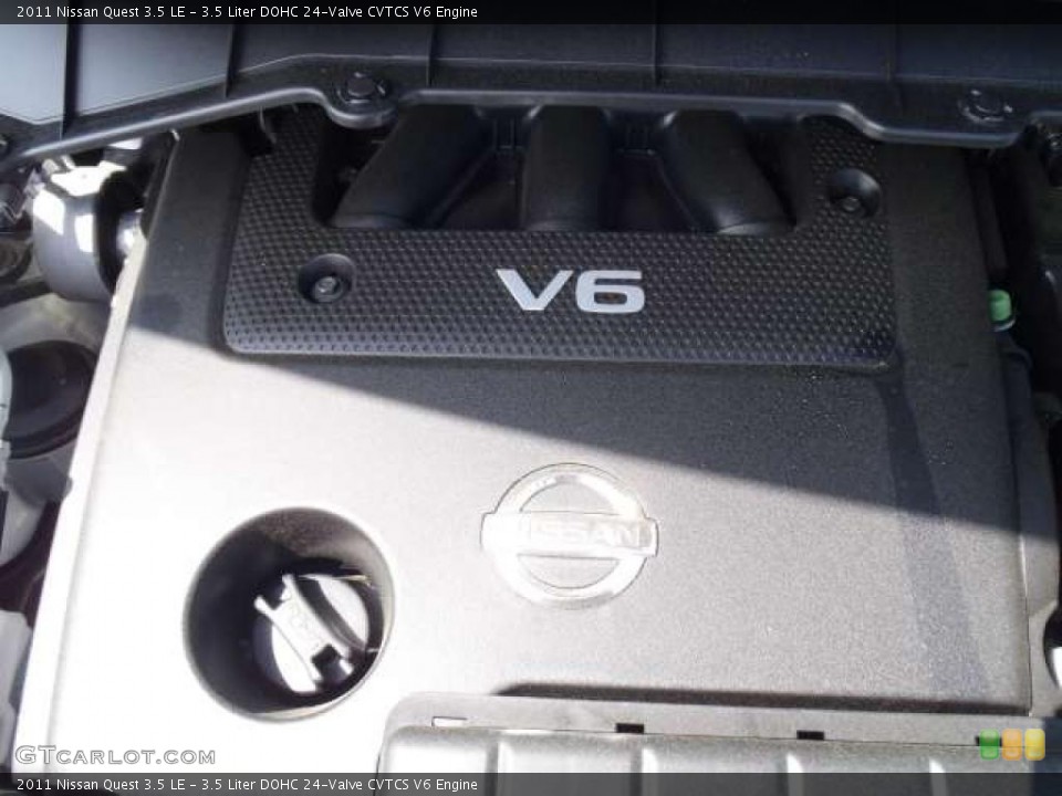 3.5 Liter DOHC 24-Valve CVTCS V6 2011 Nissan Quest Engine