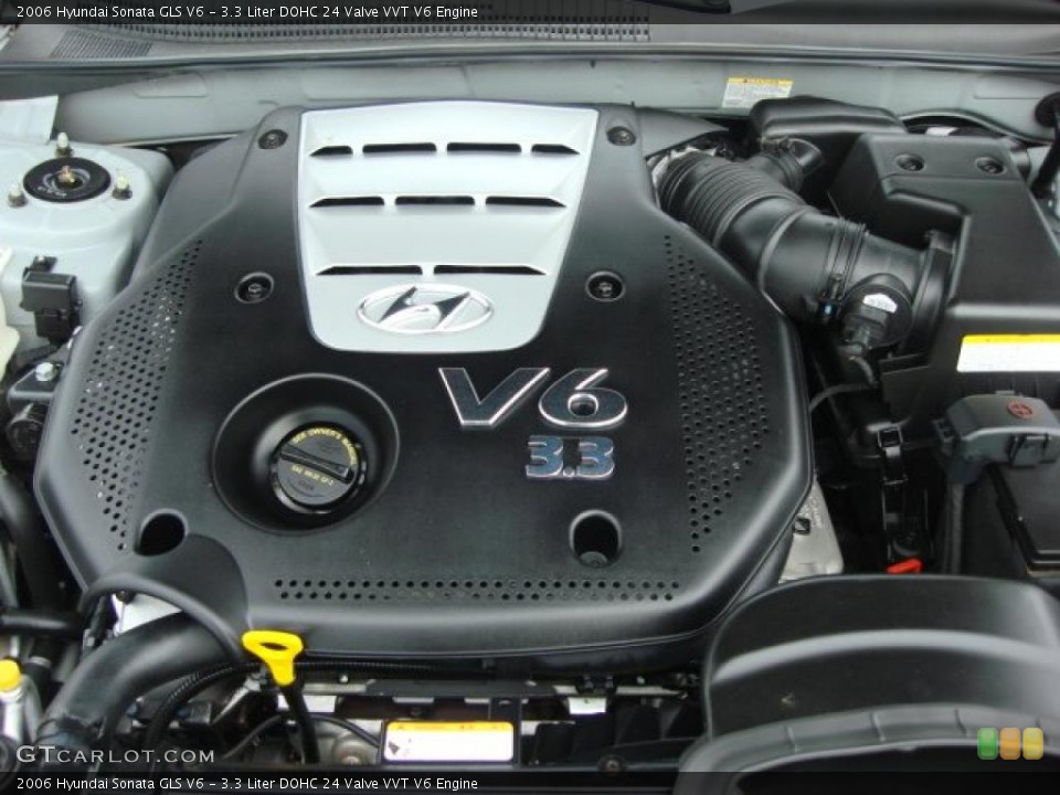3.3 Liter DOHC 24 Valve VVT V6 Engine for the 2006 Hyundai Sonata #47839211