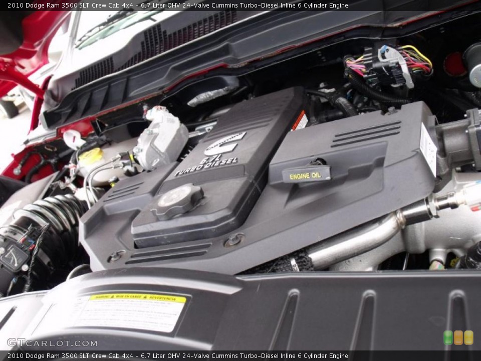 6.7 Liter OHV 24-Valve Cummins Turbo-Diesel Inline 6 Cylinder Engine for the 2010 Dodge Ram 3500 #47851529
