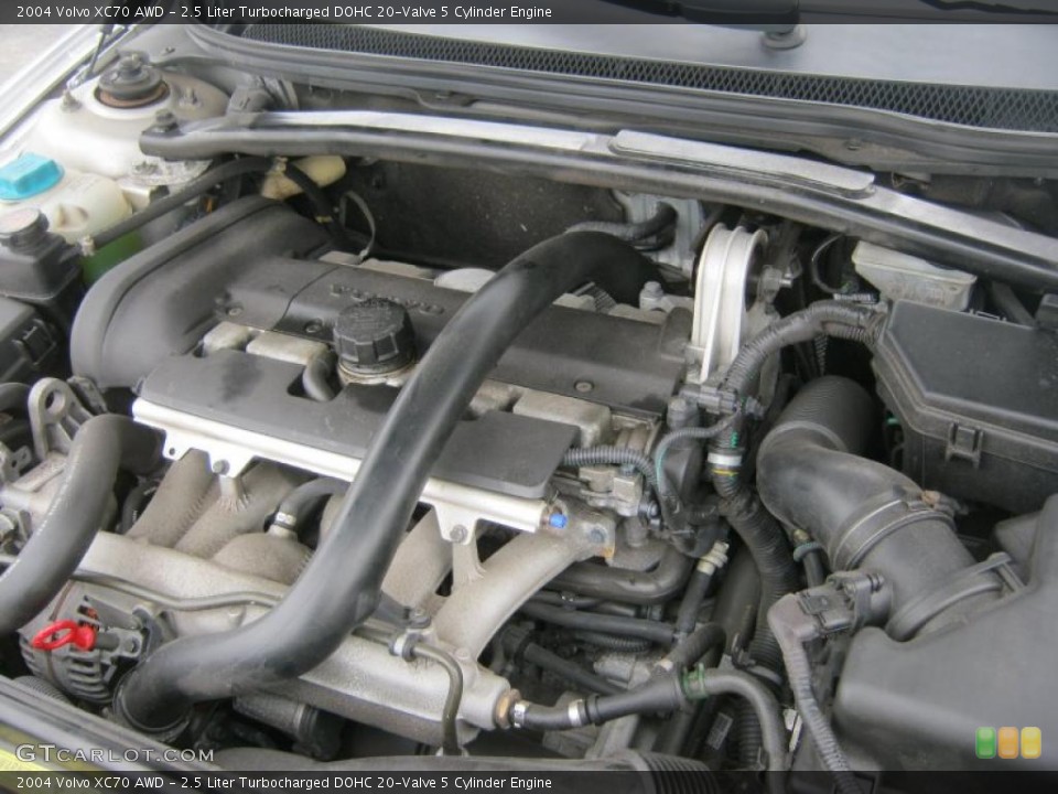 2.5 Liter Turbocharged DOHC 20-Valve 5 Cylinder Engine for the 2004 Volvo XC70 #47854127