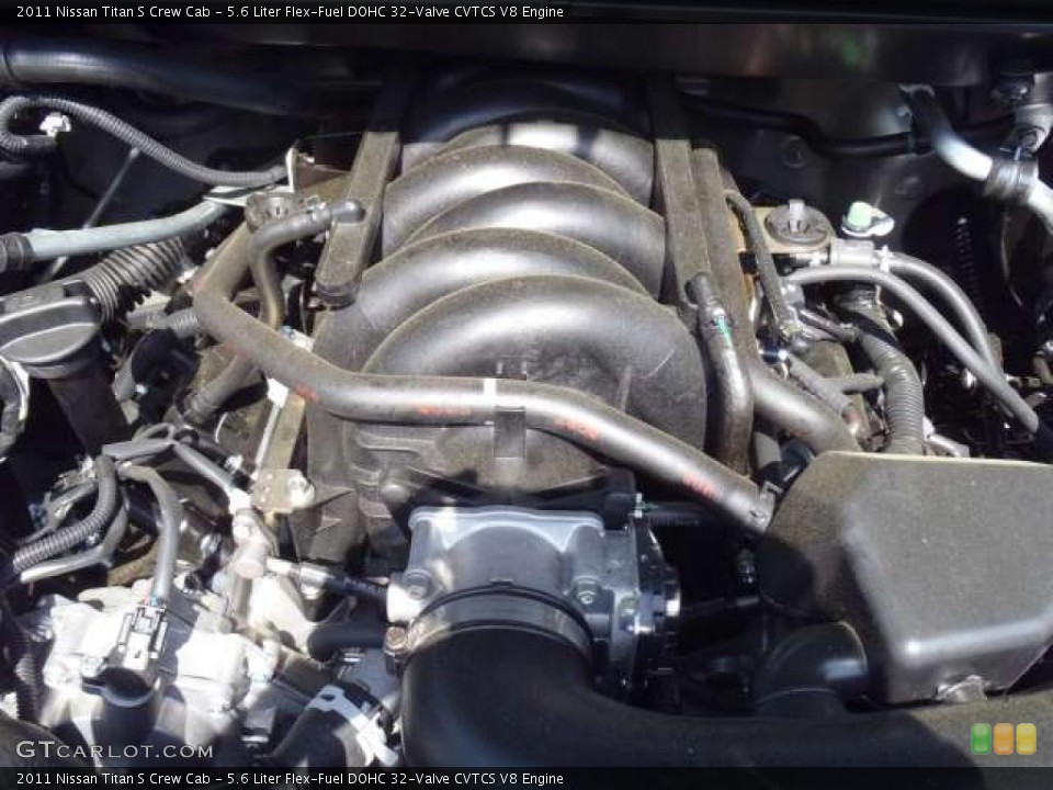 5.6 Liter Flex-Fuel DOHC 32-Valve CVTCS V8 Engine for the 2011 Nissan Titan #47867897
