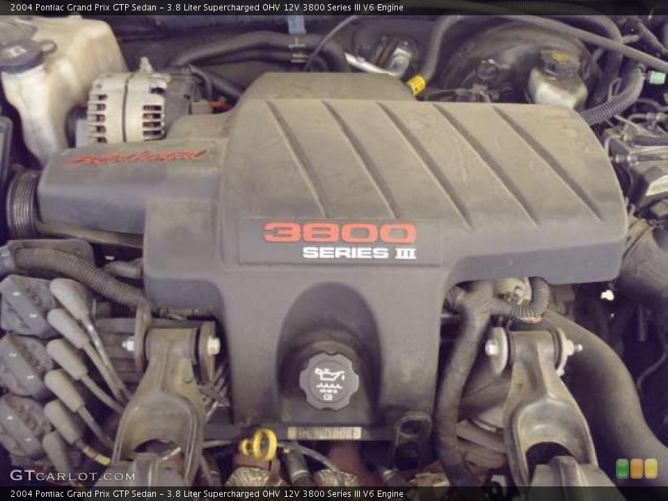 3.8 Liter Supercharged OHV 12V 3800 Series III V6 Engine for the 2004 Pontiac Grand Prix #47869934