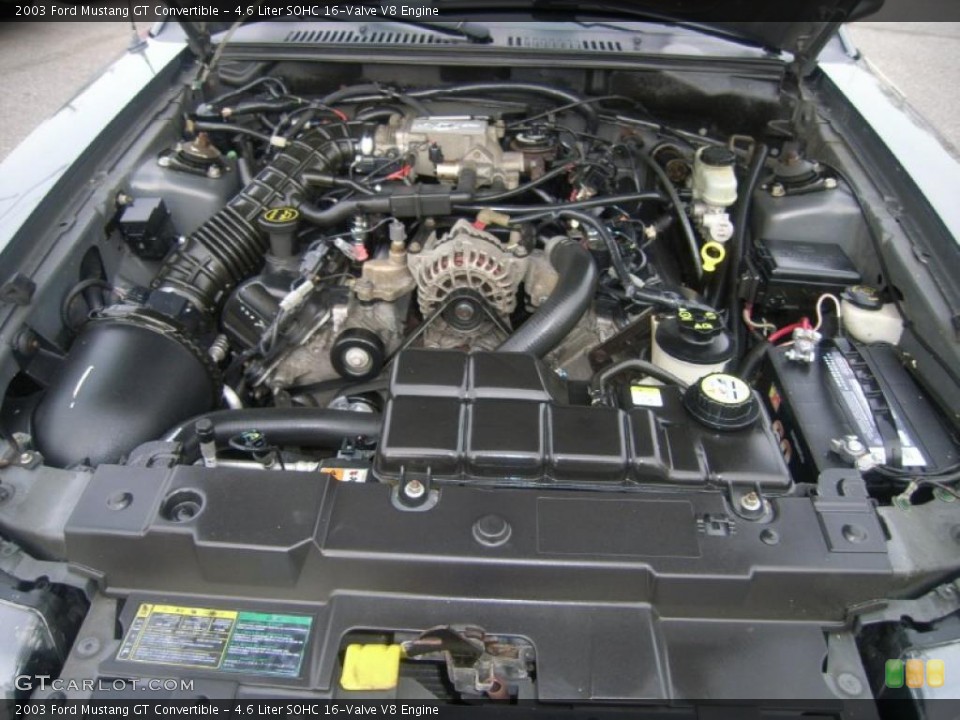 4.6 Liter SOHC 16-Valve V8 Engine for the 2003 Ford Mustang #47872796
