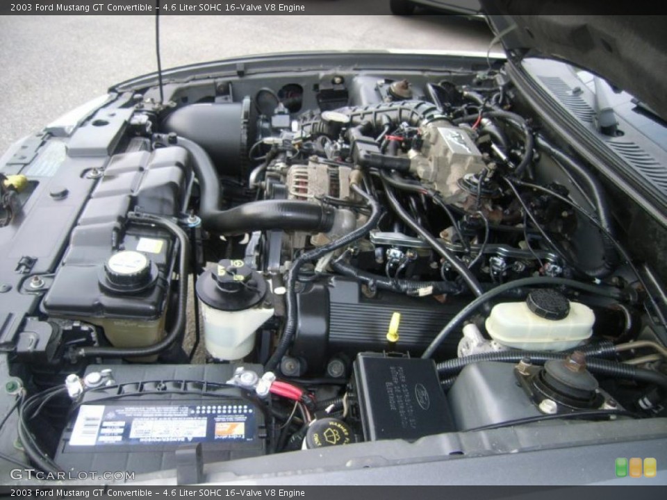 4.6 Liter SOHC 16-Valve V8 Engine for the 2003 Ford Mustang #47872814