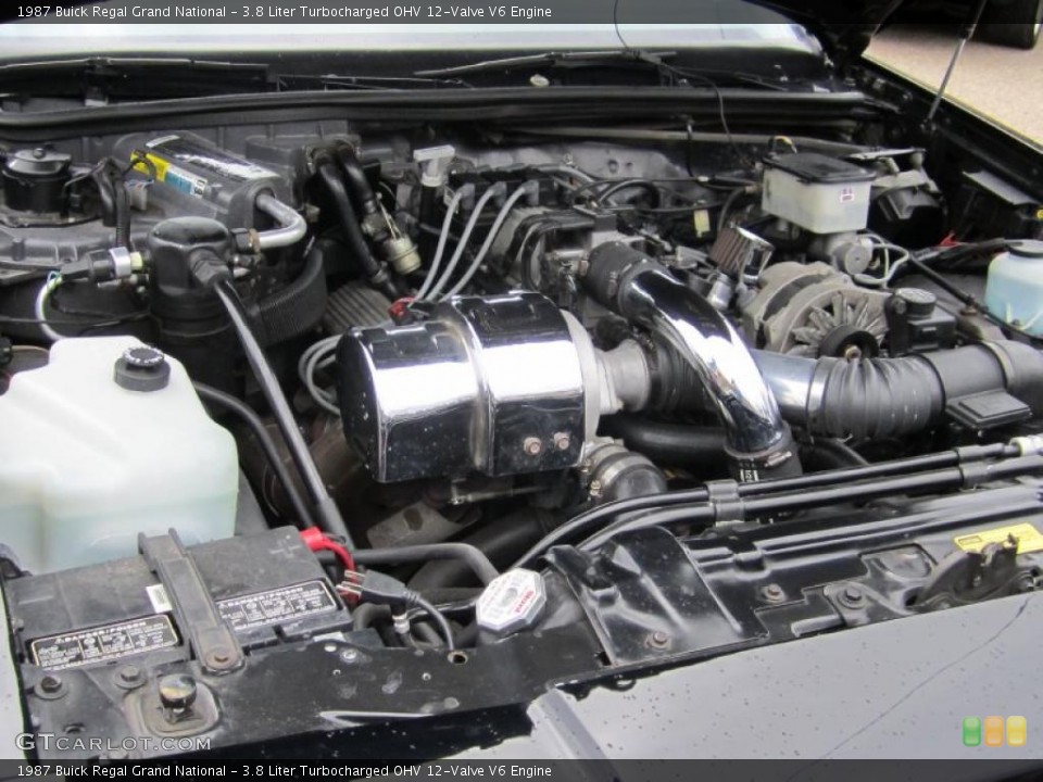 3.8 Liter Turbocharged OHV 12-Valve V6 Engine for the 1987 Buick Regal #47880098