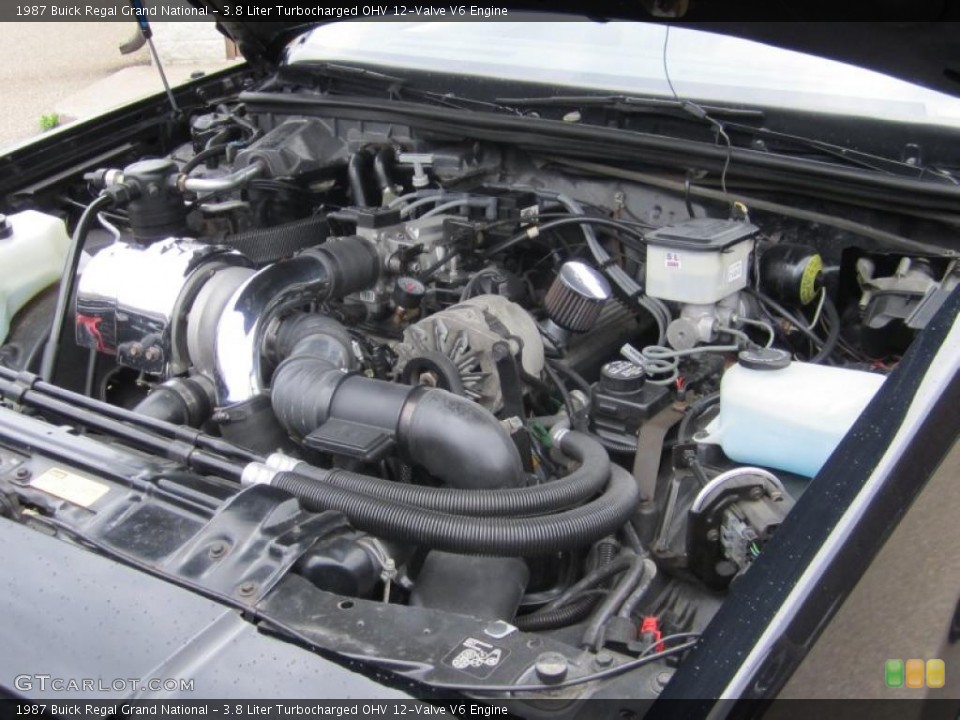 3.8 Liter Turbocharged OHV 12-Valve V6 Engine for the 1987 Buick Regal #47880116