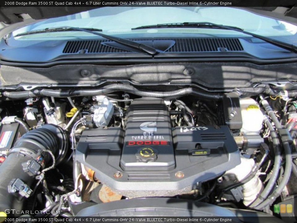 6.7 Liter Cummins OHV 24-Valve BLUETEC Turbo-Diesel Inline 6-Cylinder Engine for the 2008 Dodge Ram 3500 #47883275