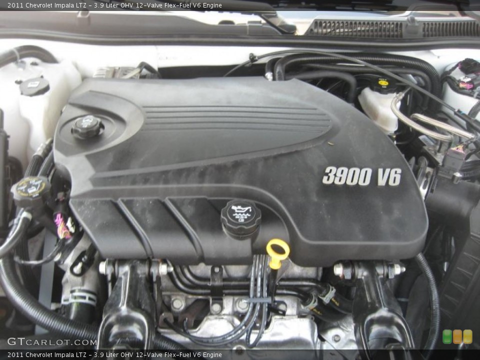 3.9 Liter OHV 12-Valve Flex-Fuel V6 Engine for the 2011 Chevrolet Impala #47903501