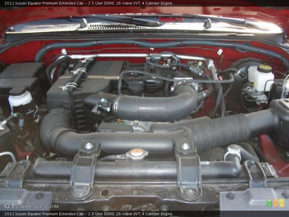 2.5 Liter DOHC 16-Valve VVT 4 Cylinder 2011 Suzuki Equator Engine