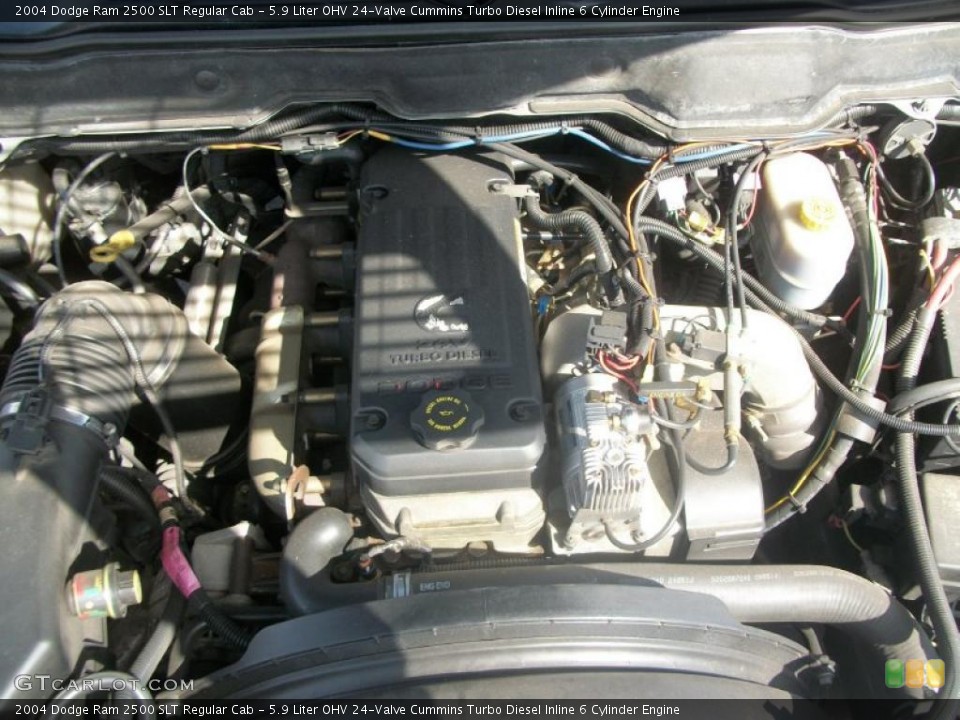 5.9 Liter OHV 24-Valve Cummins Turbo Diesel Inline 6 Cylinder Engine for the 2004 Dodge Ram 2500 #47944098