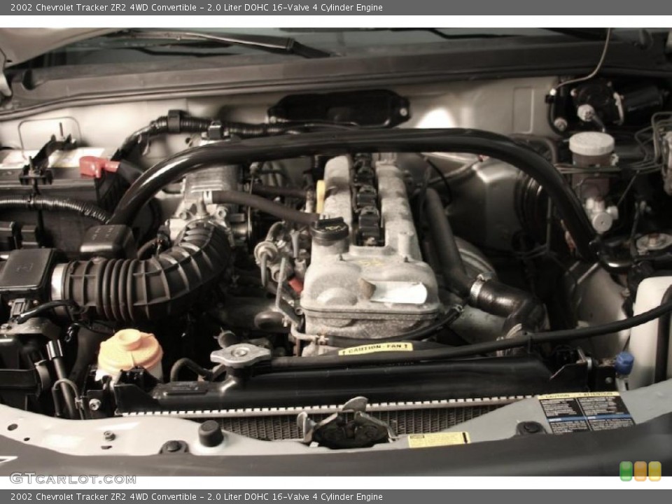 2.0 Liter DOHC 16-Valve 4 Cylinder Engine for the 2002 Chevrolet Tracker #47961012