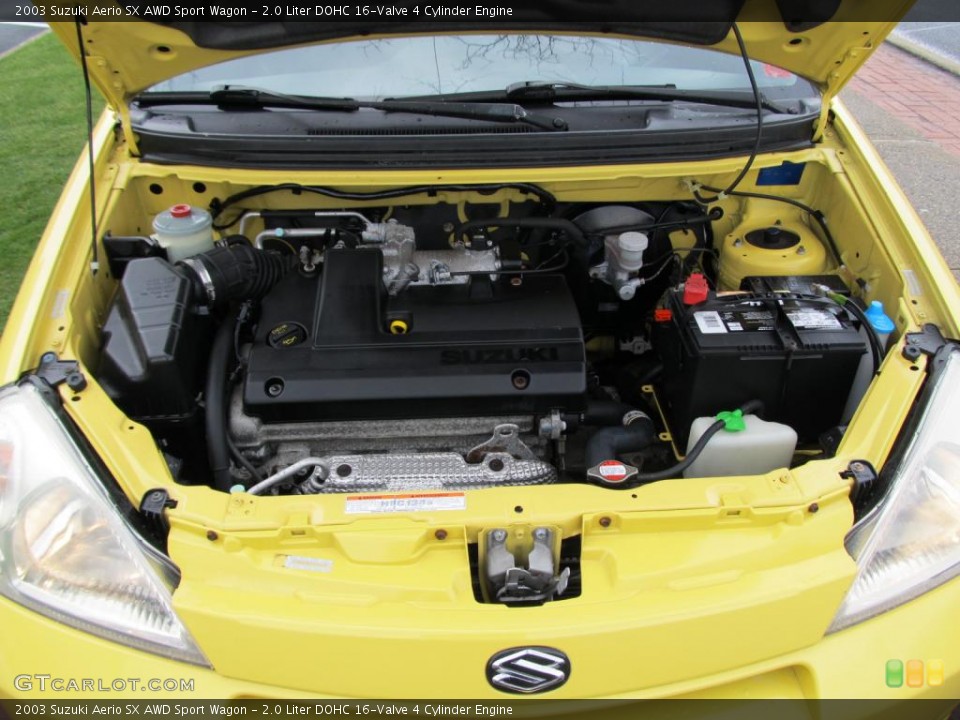 2.0 Liter DOHC 16-Valve 4 Cylinder Engine for the 2003 Suzuki Aerio #47967134