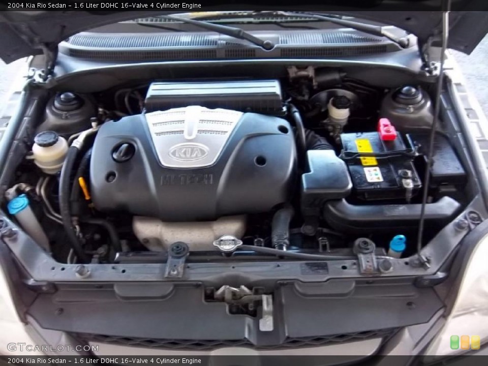 1.6 Liter DOHC 16-Valve 4 Cylinder Engine for the 2004 Kia Rio #47967833