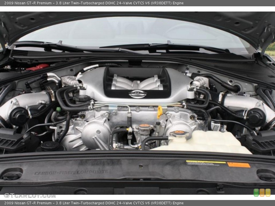 3.8 Liter Twin-Turbocharged DOHC 24-Valve CVTCS V6 (VR38DETT) Engine for the 2009 Nissan GT-R #47985302