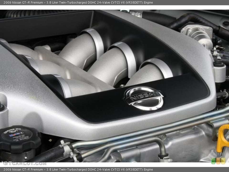 3.8 Liter Twin-Turbocharged DOHC 24-Valve CVTCS V6 (VR38DETT) Engine for the 2009 Nissan GT-R #47985314