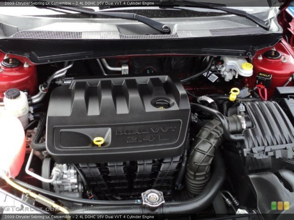 2.4L DOHC 16V Dual VVT 4 Cylinder Engine for the 2009 Chrysler Sebring #48007804