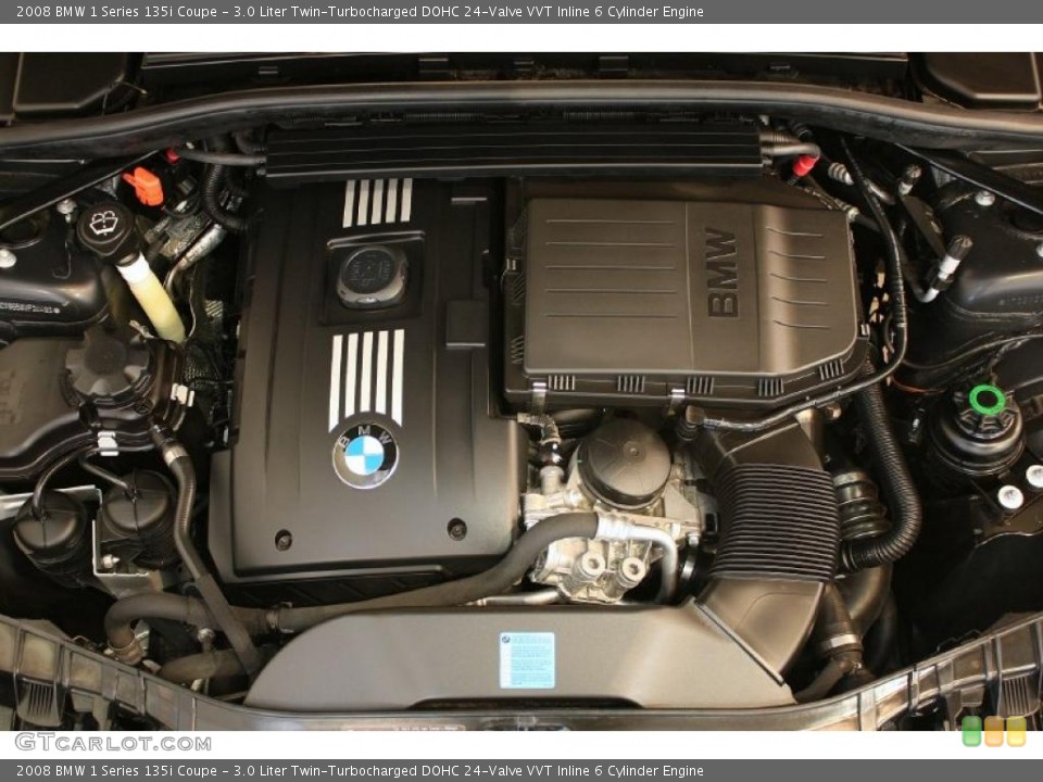 3.0 Liter Twin-Turbocharged DOHC 24-Valve VVT Inline 6 Cylinder Engine for the 2008 BMW 1 Series #48010894