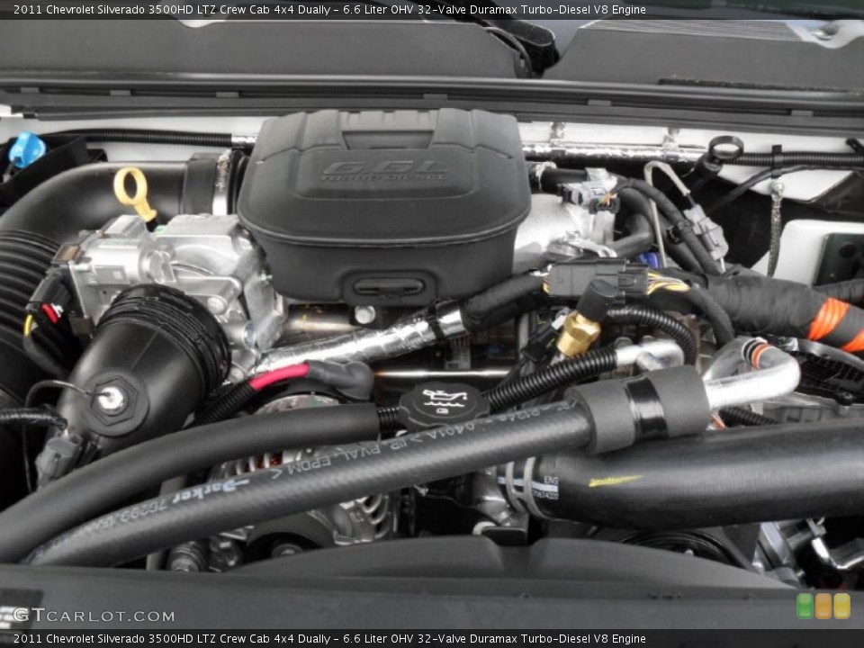 6.6 Liter OHV 32-Valve Duramax Turbo-Diesel V8 Engine for the 2011 Chevrolet Silverado 3500HD #48023247
